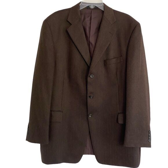 Nordstrom  Loro Piana Fabric Blazer Men’s 46T Brown WoolSport Coat Jacket - Picture 8 of 13